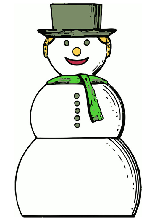 Afbeelding sneeuwpop