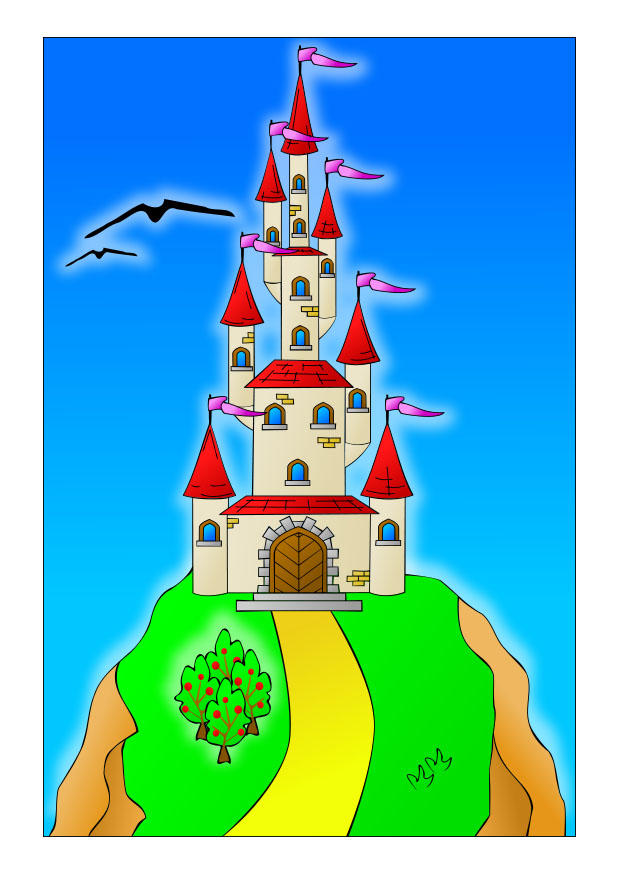Afbeelding sprookjes kasteel