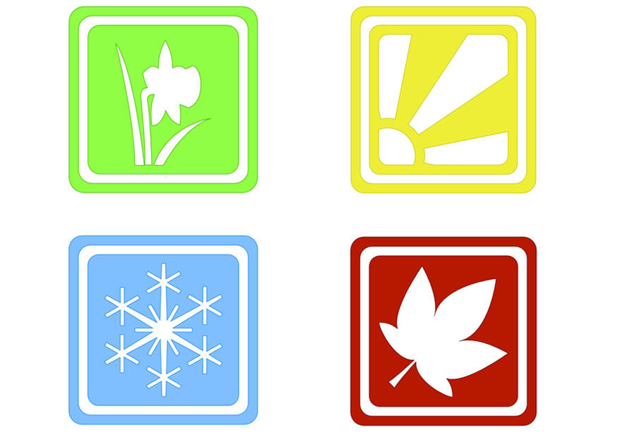Afbeelding symbolen seizoenen