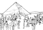 Kleurplaat toerisme - egypte