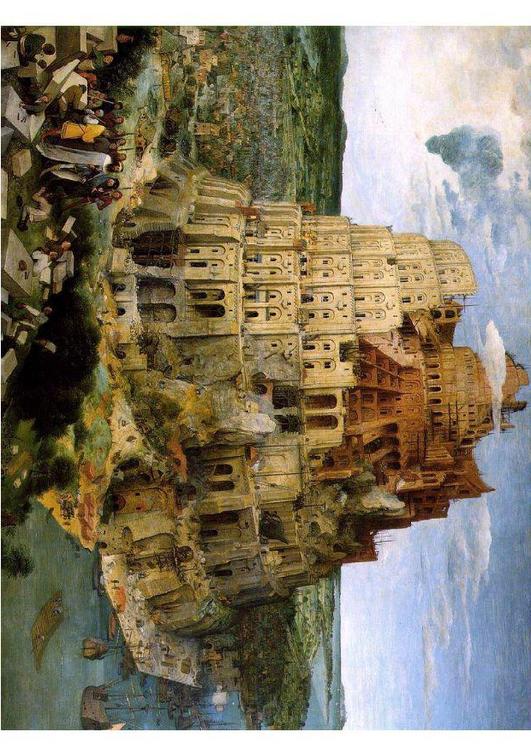toren van Babel door Pieter Bruegel de Oude