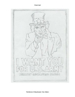 Kleurplaat Uncle Sam