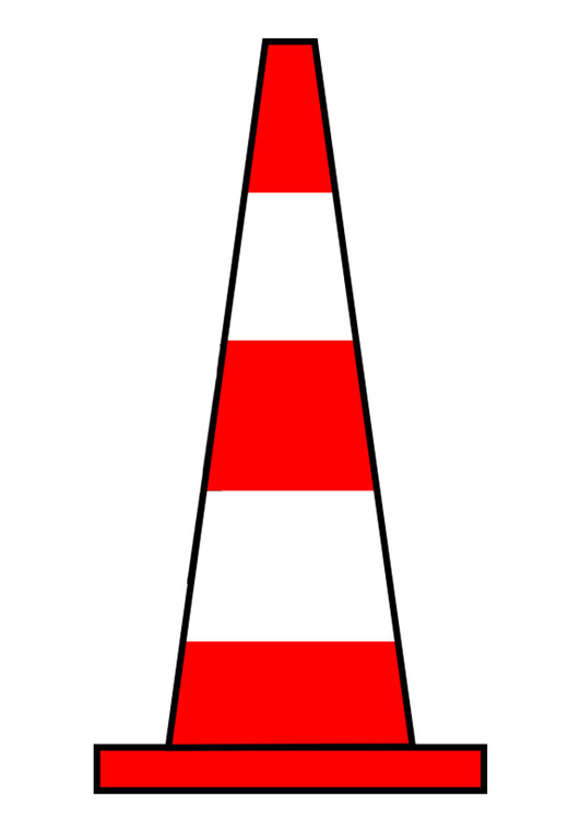 Afbeelding verkeerskegel