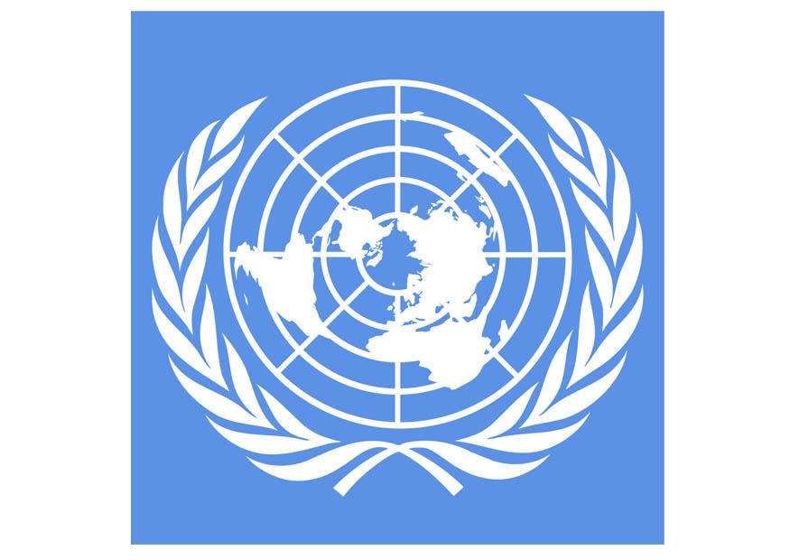 Afbeelding vlag verenigde naties