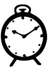 Kleurplaat wekker