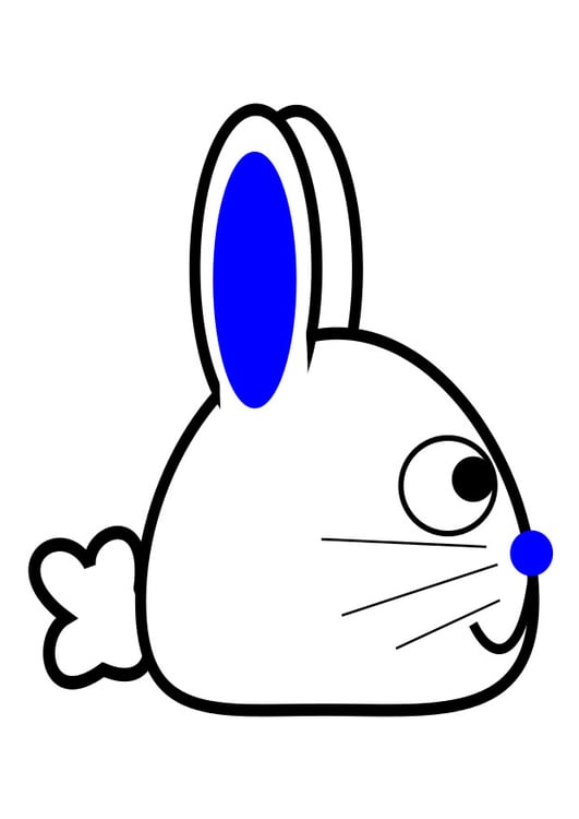 Afbeelding zijkant konijn