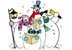 Afbeelding zingende sneeuwpoppen