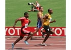 Foto's 100 meter sprint