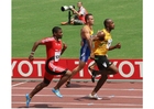 Foto's 100 meter sprint