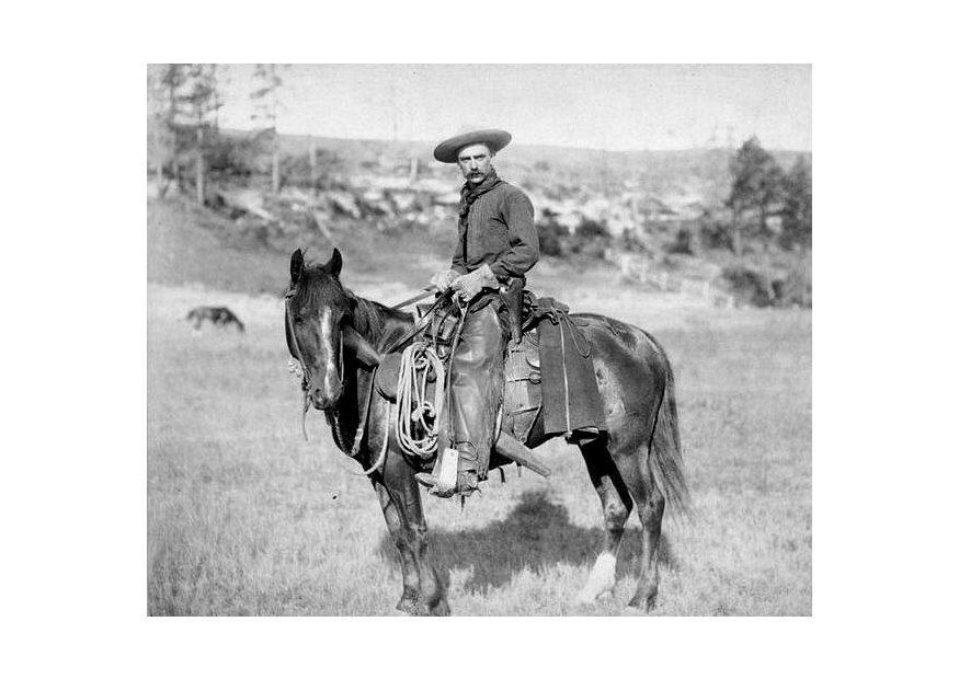Foto Cowboy circa 1887