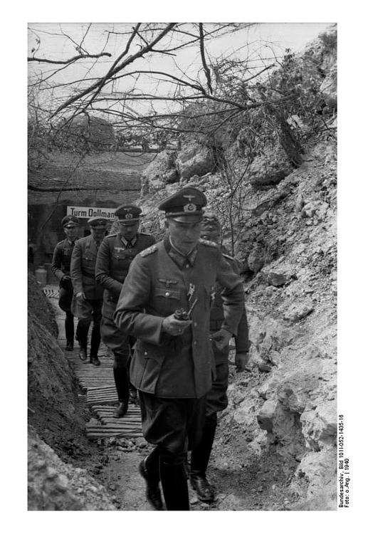 Generaal aan het front in Frankrijk