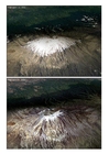 Foto's Kilimanjaro : gletsjer 1993 en 2000 - opwarming van de aarde.