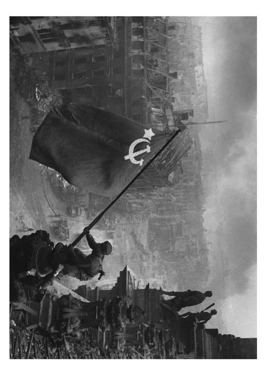 Russische vlag op Reichstag