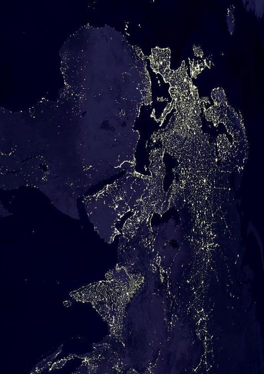aarde s nachts - verstedelijkte gebieden  4
