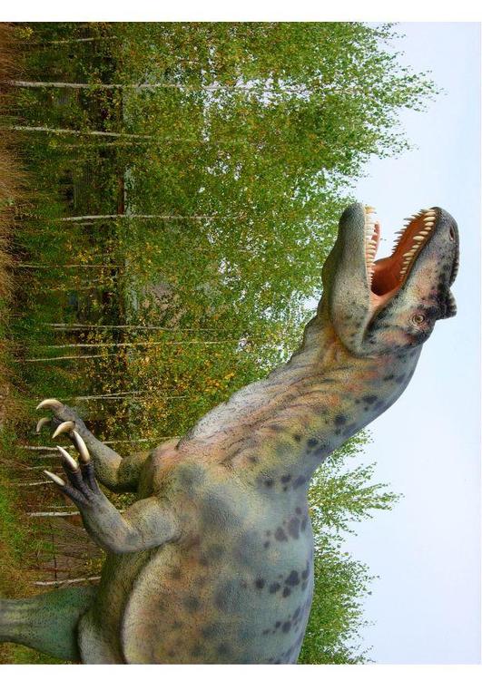 Allosaurus replica