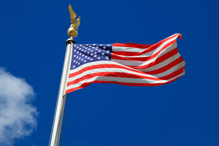 Foto Amerikaanse vlag