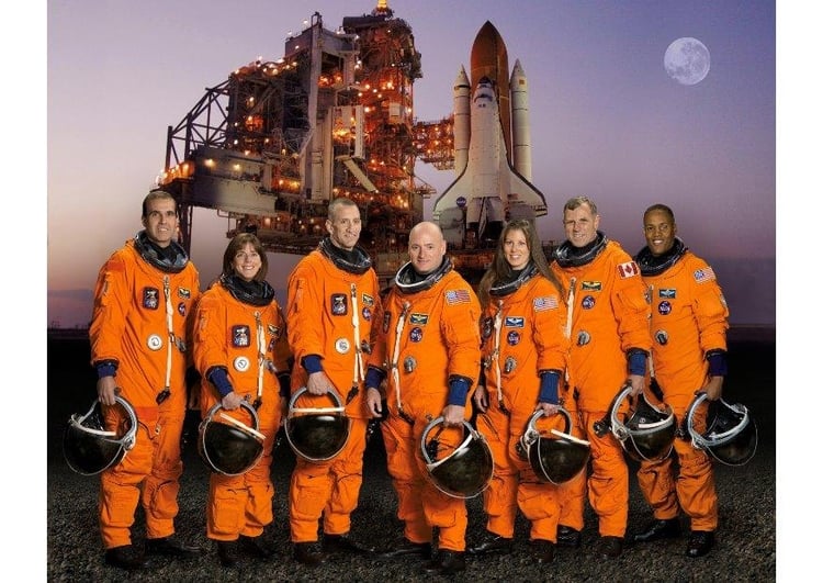 Foto bemanning space shuttle