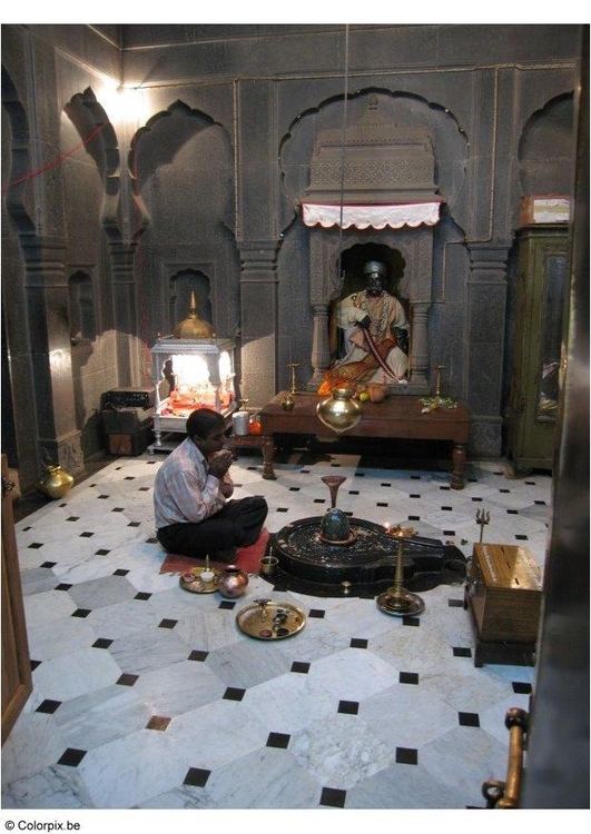 Foto bidden in tempel