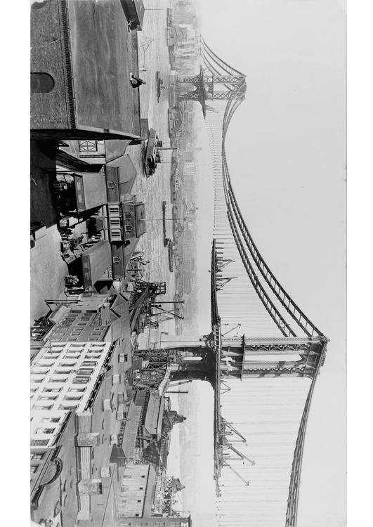 bouw Manhattan brug 1909