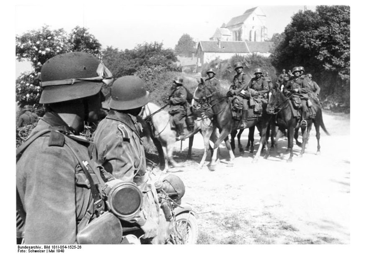 Foto cavalerie in Frankrijk