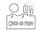 Kleurplaat Cinco de mayo 