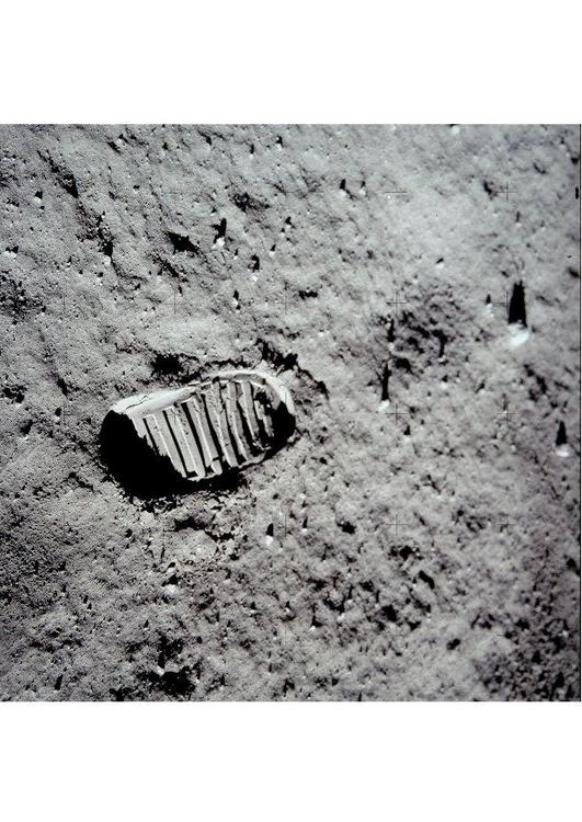 eerste stappen op de maan