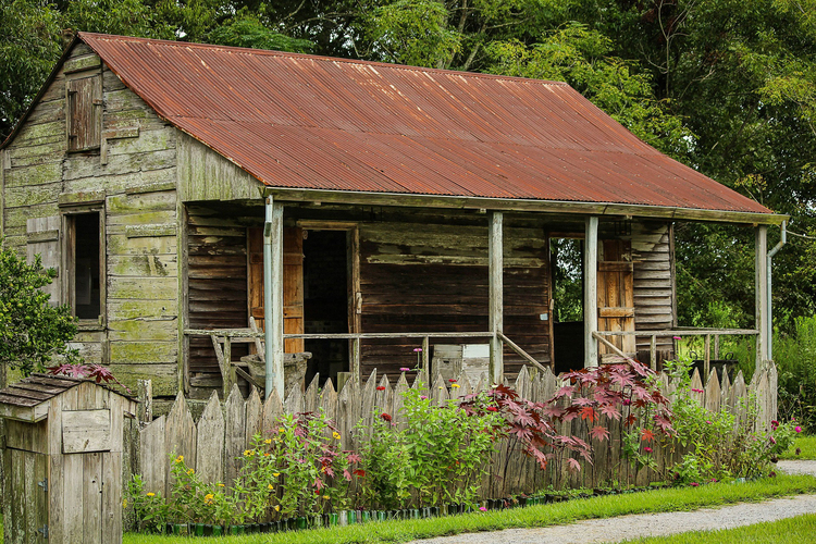 Foto hut voor slaven