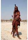 Foto's jonge Himba vrouw, Namibië