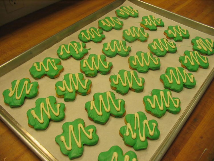 Foto koekjes voor St. Patrick's Day