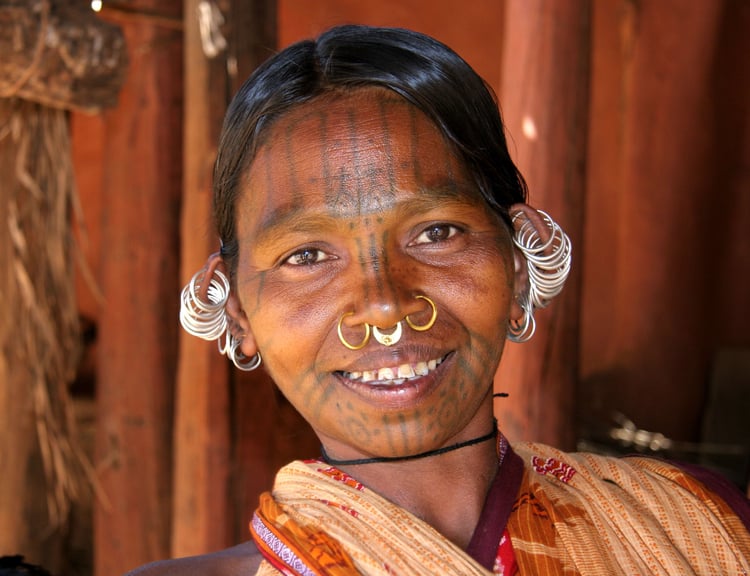 Foto Kutia-kondh vrouw uit India