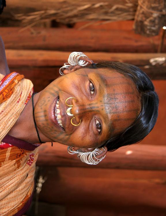 Kutia-kondh vrouw uit India
