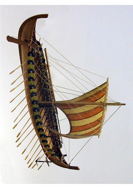 model van Gokstad Vikingschip