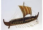 model van Gokstad Vikingschip