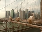 New York - Brooklyn Bridge and Manhattan