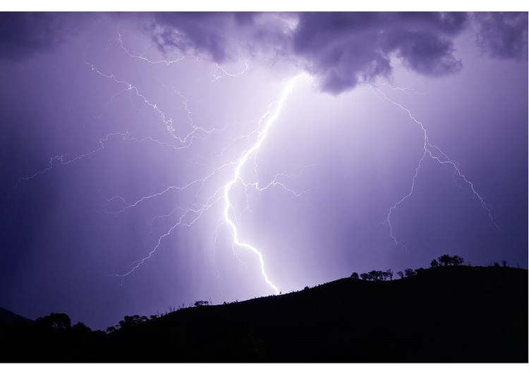 Foto onweer - bliksem