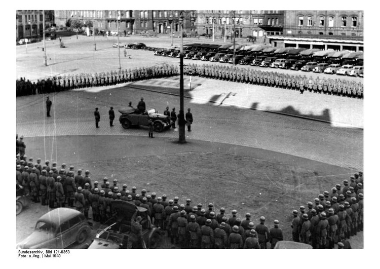 Foto parade in strassburg