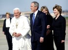 paus Benedict XVI en George W. Bush