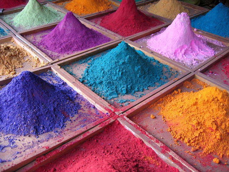 Foto pigment - India