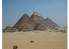 Foto piramides in Gizeh