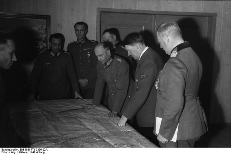 Foto Rusland - vergadering met Hitler