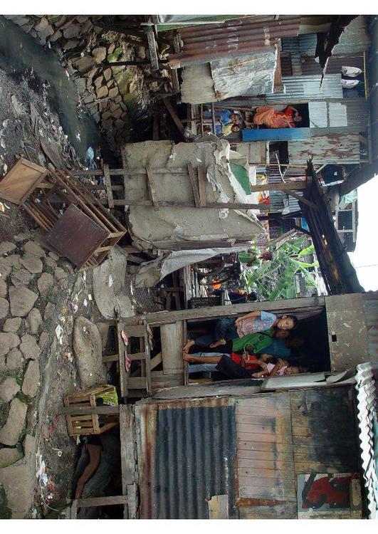sloppenwijk in Jakarta