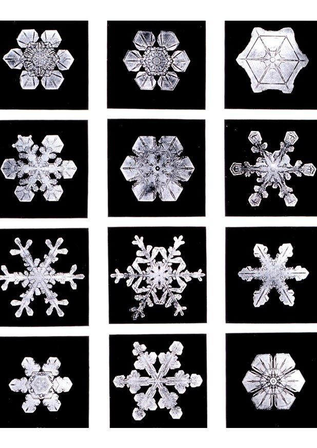 Foto sneeuw kristallen
