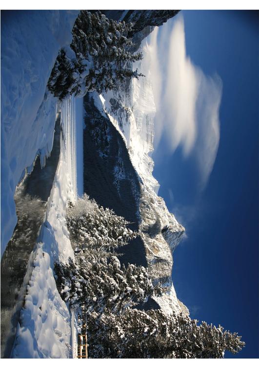 sneeuwlandschap in de bergen