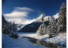Foto's sneeuwlandschap in de bergen
