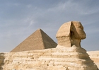 Foto's sphinx in Gizeh