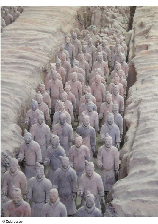 Foto terracottaleger Xian