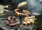 Foto's vlees op de bbq