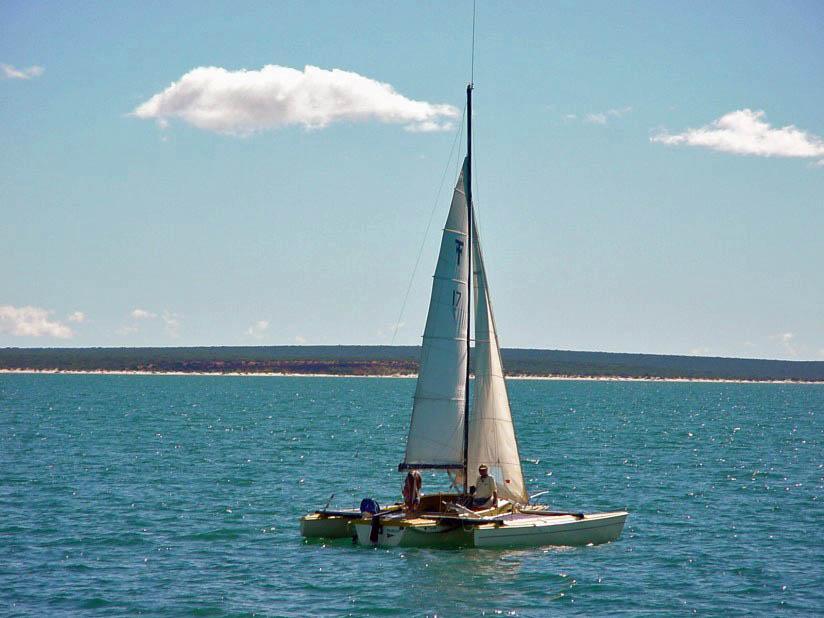 Foto zeilboot catamaran