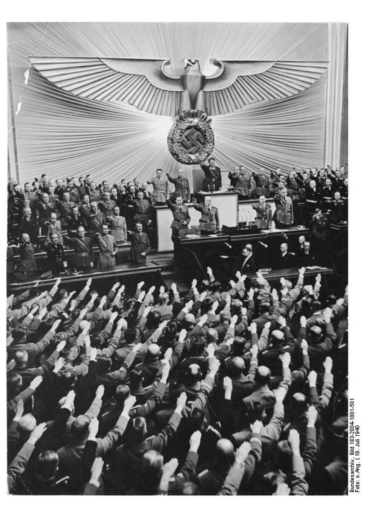 Foto zitting van de Reichstag