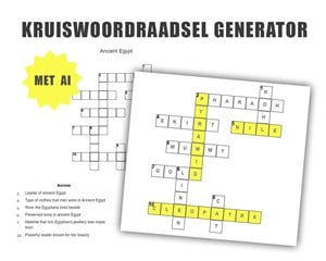 Crossword puzzle generator